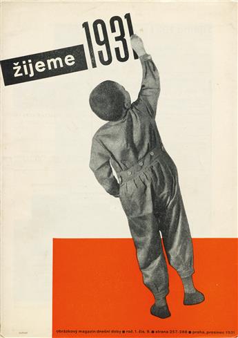 LADISLAV SUTNAR (1897-1976).  ZIJEME / [WE LIVE.] Group of 20 issues. 1931-1932. Each approximately 10x7 inches, 25½x17¾ cm. Druzstevni